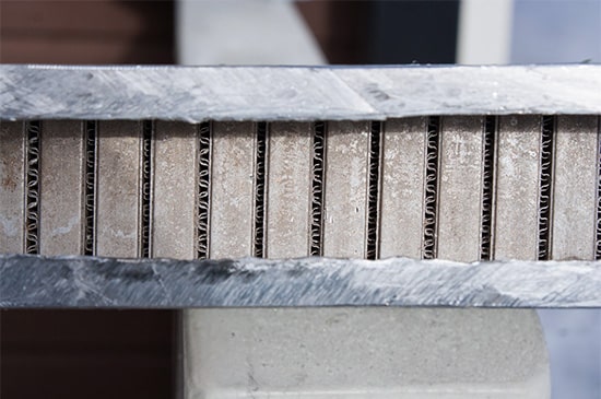 Puhdistettu jäähdytyskenno.