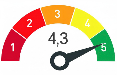KL-Lämpö’s overall customer satisfaction score was 4.3/5.