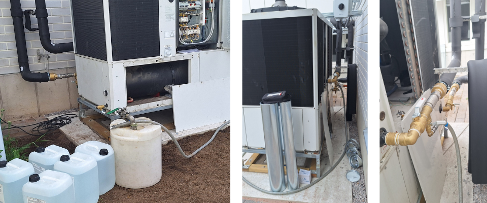 KL-Lämpö toteuttaa Bravidan kohteissa välillä myös glykolipiirien täyttöjä.